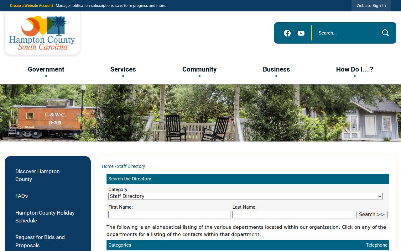 Hampton County criminal record agency directory
